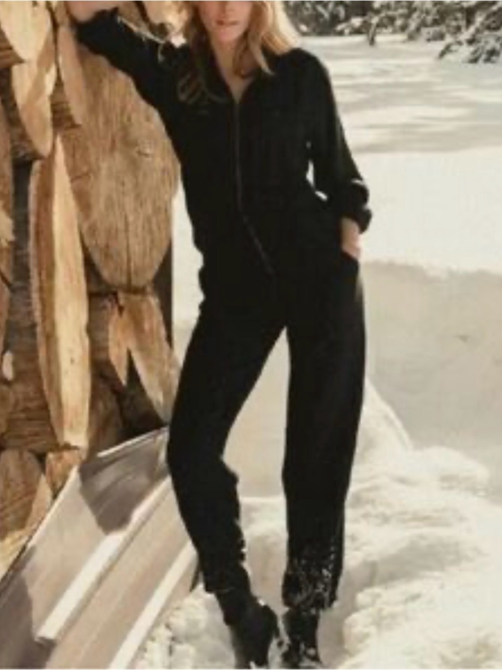 Doen Silk Noile Serre Jumpsuit